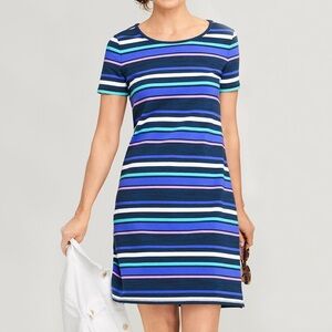 Talbots Blue Striped Dress